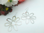 Preview: silber Blumen Ohrringe